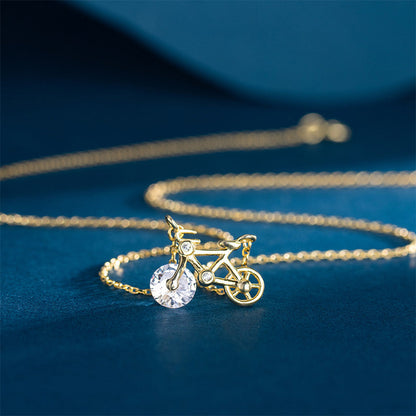 💎55% de réduction💎Collier élégant à pendentifs en forme de bicyclette pour femmes