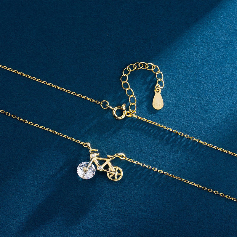 💎55% de réduction💎Collier élégant à pendentifs en forme de bicyclette pour femmes