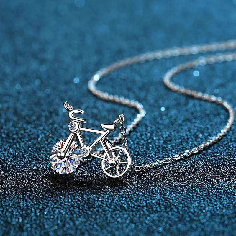 💎55% de réduction💎Collier élégant à pendentifs en forme de bicyclette pour femmes