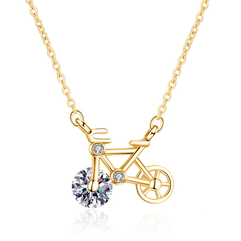 💎55% de réduction💎Collier élégant à pendentifs en forme de bicyclette pour femmes