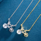 💎55% de réduction💎Collier élégant à pendentifs en forme de bicyclette pour femmes