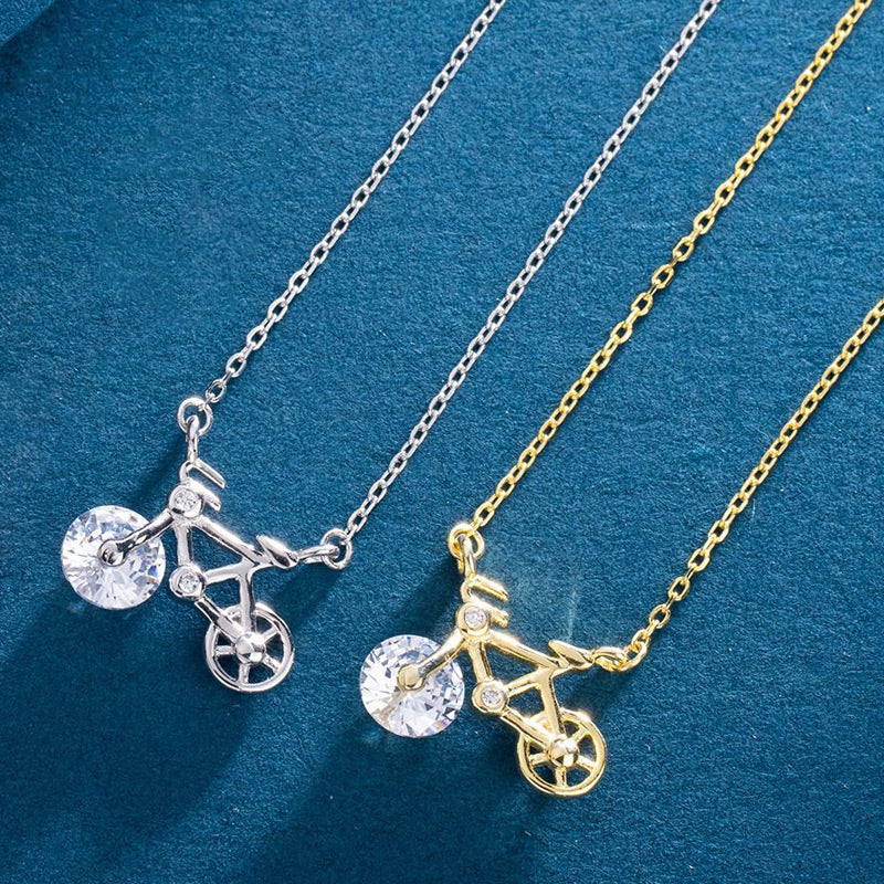 💎55% de réduction💎Collier élégant à pendentifs en forme de bicyclette pour femmes