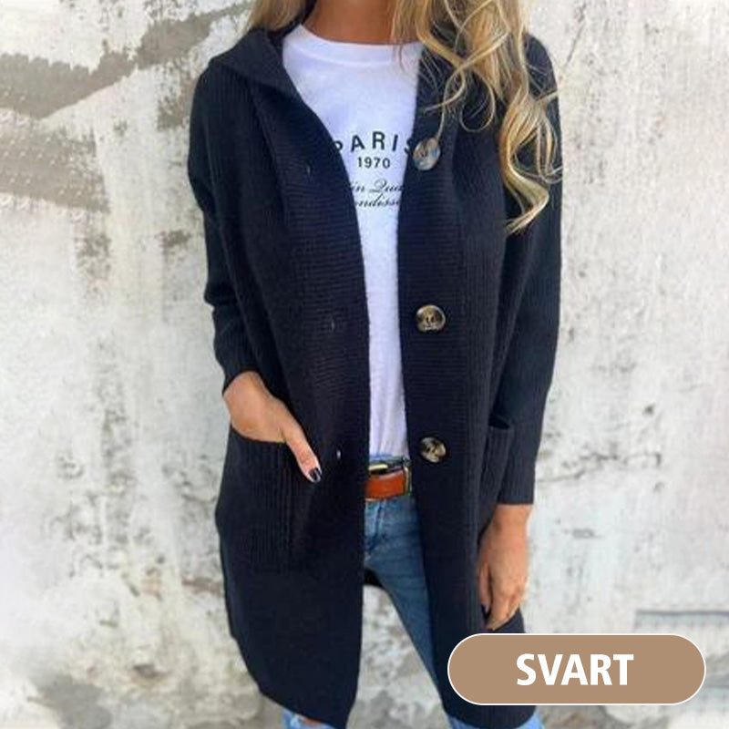 🍂Remises d'automne 47%🍂Cardigan boutonné avec capuche pour femmes