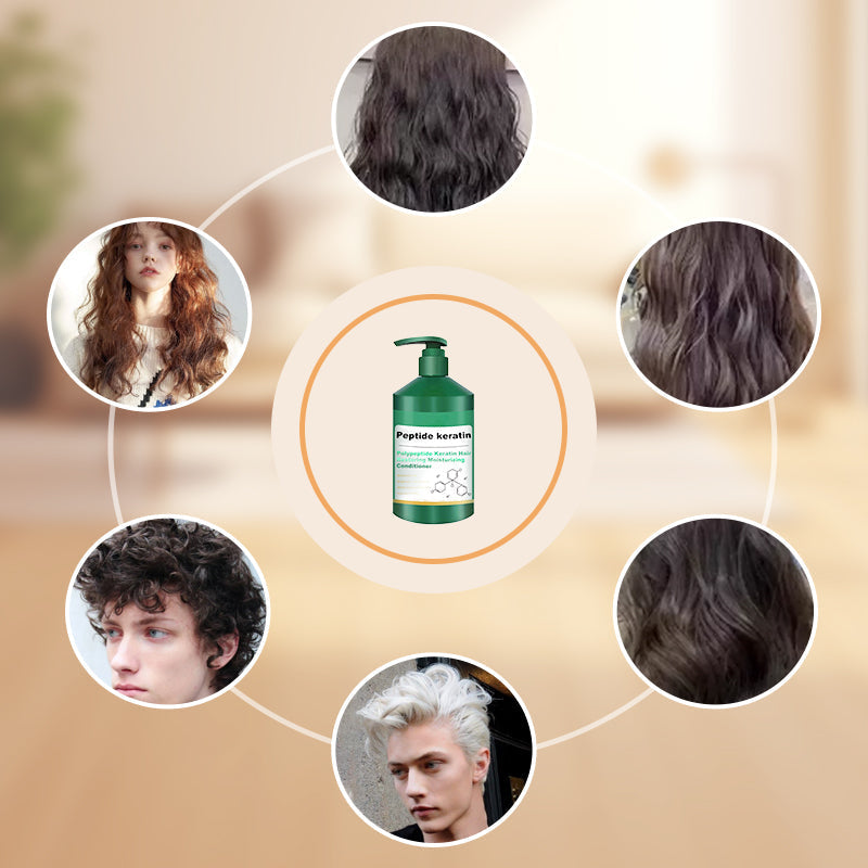 ✨️Meilleure vente✨️Après-shampooing hydratant réparateur de cheveux à la kératine polypeptidique