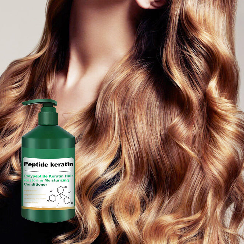 ✨️Meilleure vente✨️Après-shampooing hydratant réparateur de cheveux à la kératine polypeptidique