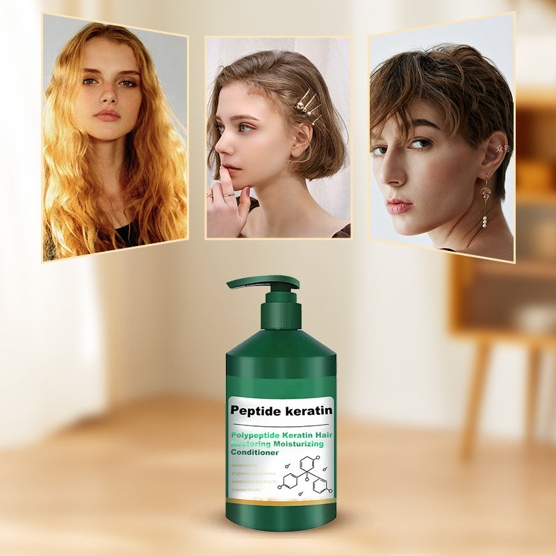 ✨️Meilleure vente✨️Après-shampooing hydratant réparateur de cheveux à la kératine polypeptidique