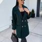 🍂Réduction automne et hiver 50%OFF🍂Manteau croisé de couleur unie pour femme
