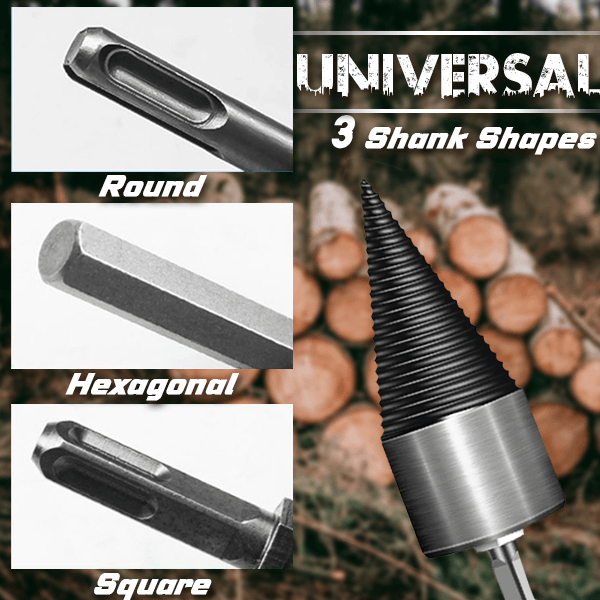 🪓 50 % DE RÉDUCTION MAINTENANT ! 🔩 Fendeuse de bûches pour perceuse électrique – Acier à haute teneur en carbone, portable et à fendage rapide – Transforme votre perceuse en fendeuse de bûches