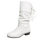 🌸50% de réduction🌸Bottes mi-mollet à talon épais et à lacets pour femmes