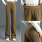 ❄️Remise d'hiver 50%❄️ Pantalon élastique taille large mode automne et hiver