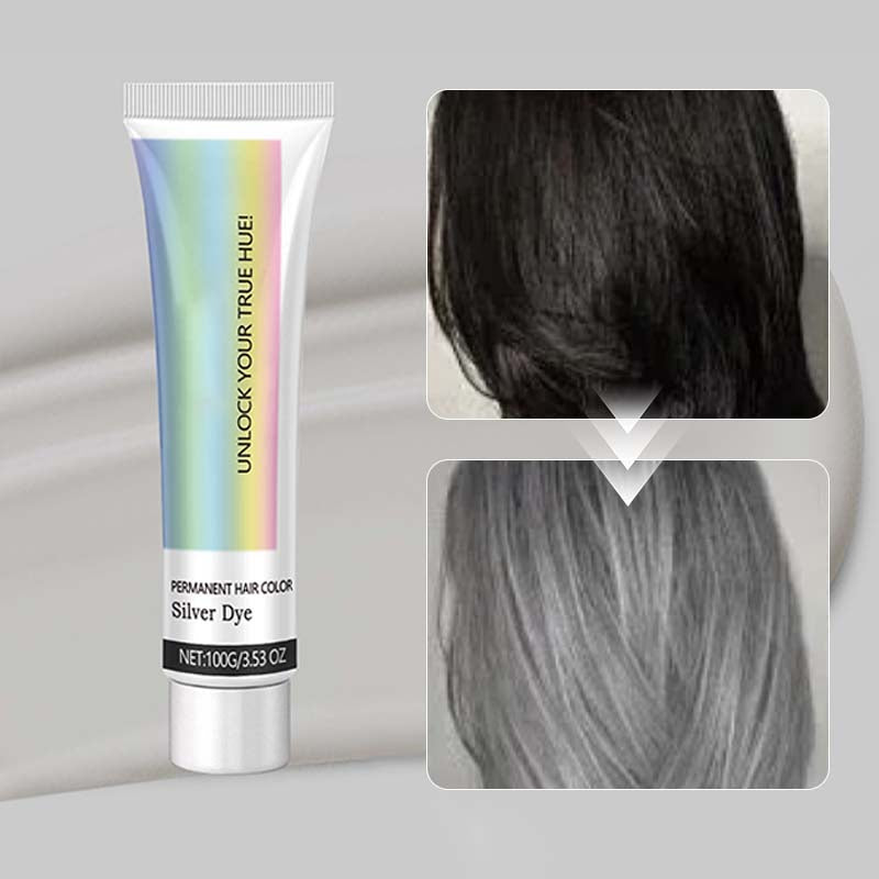 🔥Remise Saint Valentin 50%🔥Teinture Capillaire Argentée à l'Extrait d'Essence Naturelle 2 en 1