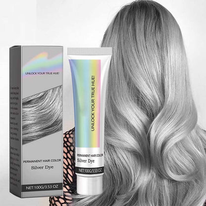 🔥Remise Saint Valentin 50%🔥Teinture Capillaire Argentée à l'Extrait d'Essence Naturelle 2 en 1