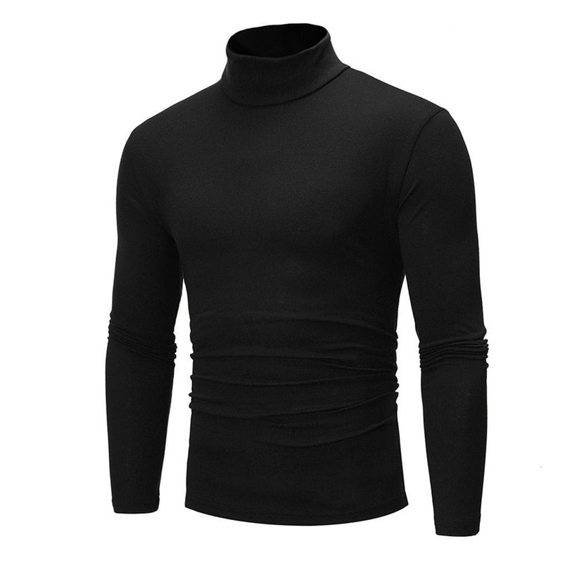 📢📢60 % de réduction !!!✨🎅T-shirt thermique homme en coton à col montant : chaud, respirant & décontracté pour automne-hiver ! ❄️