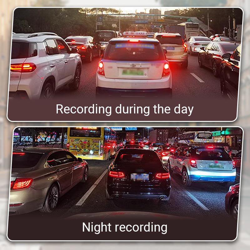 👁️Caméra de recul et dashcam 10 pouces avec écran tactile intégral – Vision nocturne HD 1080P, double objectif – Idéale pour une conduite et un stationnement en toute sécurité🚗📹
