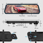 👁️Caméra de recul et dashcam 10 pouces avec écran tactile intégral – Vision nocturne HD 1080P, double objectif – Idéale pour une conduite et un stationnement en toute sécurité🚗📹
