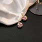 ✨️Boucles d'oreilles pendantes élégantes en forme de sphère de cristal
