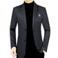 Veste de Costume Décontractée à Coupe Ajustée pour Hommes