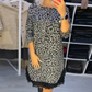 ✨58% de rabais super bas✨Robe léopard à bordures en dentelle pour femmes