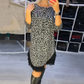 ✨58% de rabais super bas✨Robe léopard à bordures en dentelle pour femmes