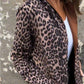 🍂Rabais saisonnier 52%🍂Trench-coat ouvert à capuche et imprimé léopard pour femme