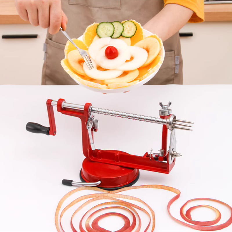 【🔪⚡Gadget de cuisine tout-en-un 3 en 1 Go-To-Fashion en 5 secondes】Éplucher, dénoyauter et râper en une seule fois🔒Antidérapant et stable !