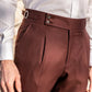 👖Nouveaux classiques 2025👔Pantalon décontracté droit uni pour homme(🔥55% de réduction)