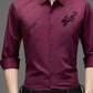 ✨️50% de réduction✨️Chemise doublée matelassée haute élasticité antirides et sans repassage pour homme