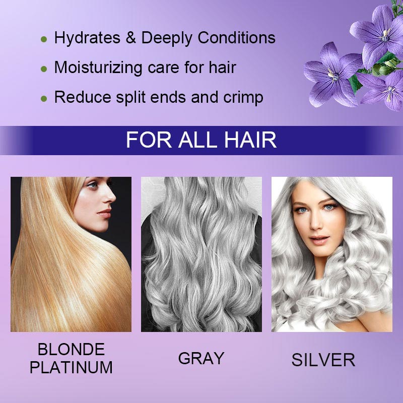 🎁Vente en déstockage🔥Purple Keratin Hair Mask - Conditionneur pour cheveux permanentés et colorés