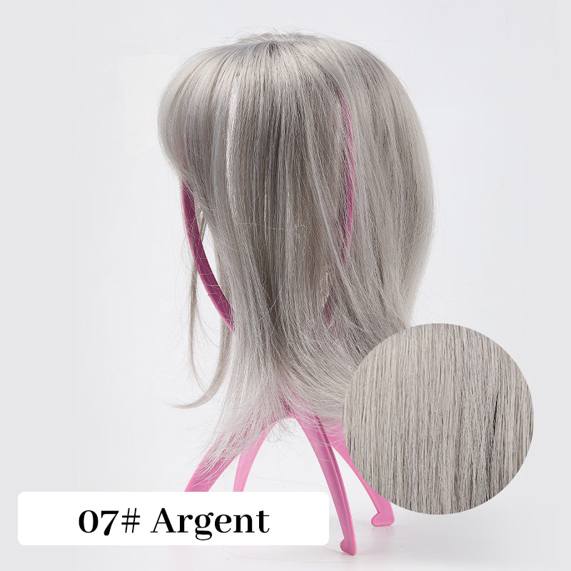 🔥50% de réduction🔥Topper de Cheveux Naturels avec Frange pour Femmes