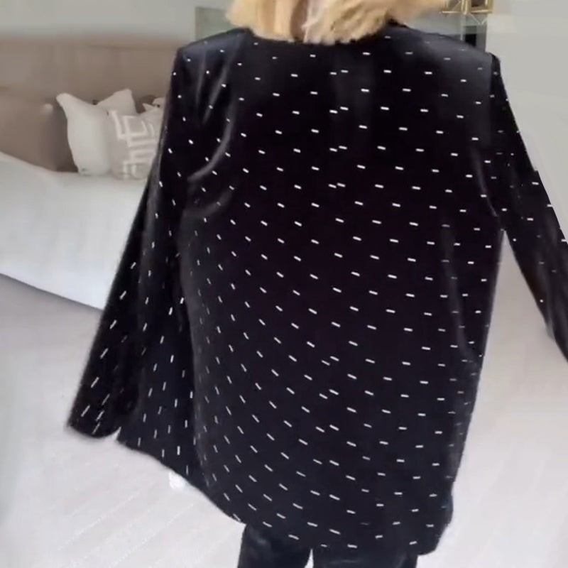 💃50% de réduction🔥Blazer de luxe avec strass pour femme