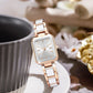 ✨50% de réduction✨2025 New Styles⌚Montre à quartz rectangulaire de luxe élégante pour femmes