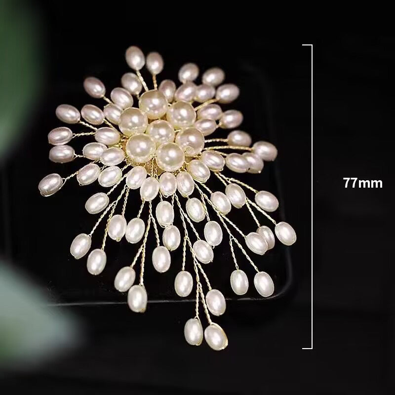 ✨Broche en perles faite à la main de haute qualité pour femme.