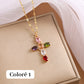 ✨️53% de réduction✨️Collier Femme Croix Zircon Étincelant💎