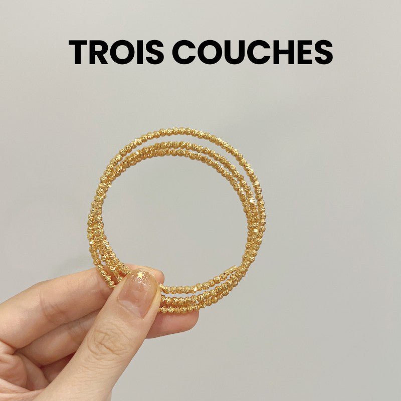 💕Offre spéciale - 50 % de réduction💕Bagues et bracelets élastiques multicouches à la mode pour femmes