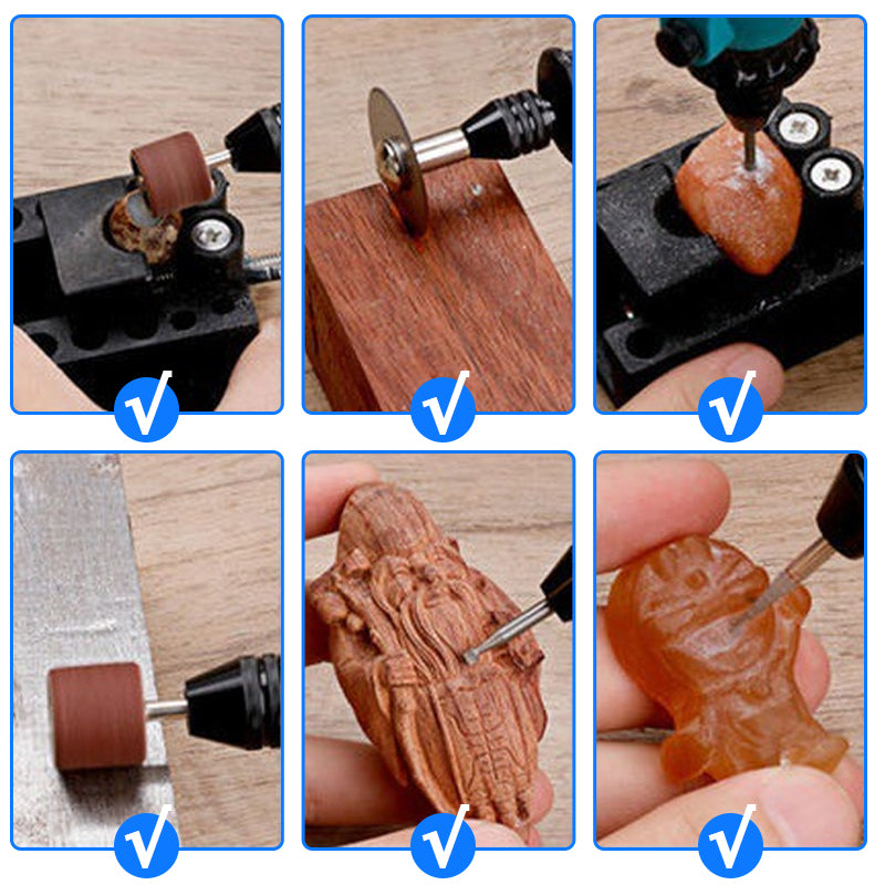🔧50% DE RÉDUCTION!✨Mini Machine à Graver Portable Multifonctionnelle - 3-en-1 Gravure/Perçage/Polissage avec 3 Embouts pour Métal&Bois&Verre💎⚙️
