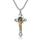 🎁53% DE RÉDUCTION⏳Collier avec pendentif en croix de protection Benoît XVI