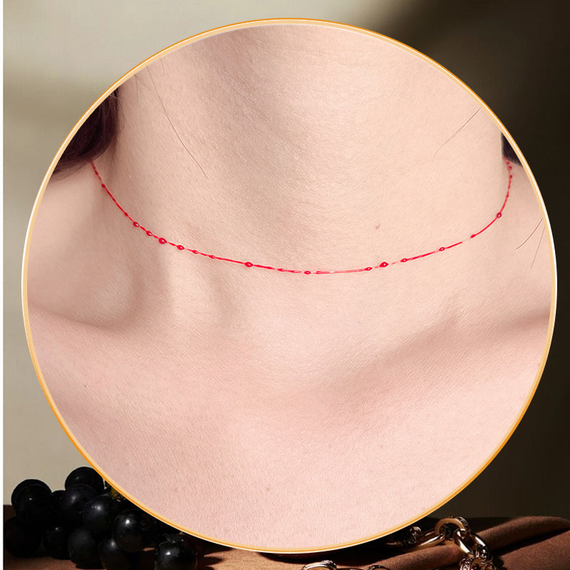 Collier Ras-du-Cou Minimaliste en Forme de Goutte de Sang,  Bracelet de Cheville, Bracelets