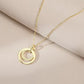 ✨️50% de réduction✨️Collier Circulaire à Étoile à Quatre Branches Brillante pour Femmes