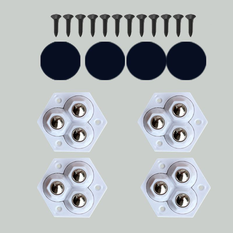 🔥Nouvelle vente à chaud❤️‍🔥 Roulettes à trois billes pivotant sur 360° 4pcs/pack