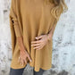 🌈Haut long ample en tricot à manches longues et col en V pour femme