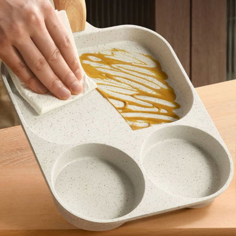 🍳55% de réduction🔥Poêle Anti-adhésive 3-en-1 à Compartiments