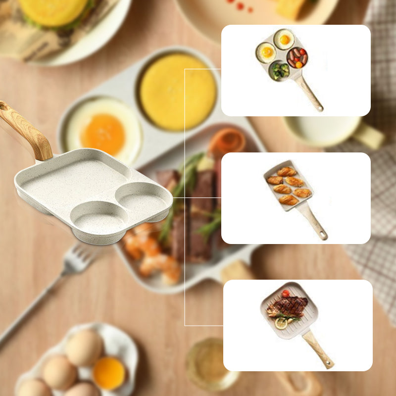 🍳55% de réduction🔥Poêle Anti-adhésive 3-en-1 à Compartiments