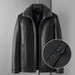 🔥Rabais saisonnier 54%🔥Veste chaude en similicuir avec revers en peluche pour homme