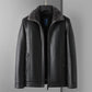 🔥Rabais saisonnier 54%🔥Veste chaude en similicuir avec revers en peluche pour homme