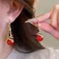 ✨️50% de réduction✨️Boucles d'Oreilles Plaquées Or de Serpent avec Perles