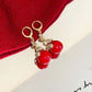 ✨️50% de réduction✨️Boucles d'Oreilles Plaquées Or de Serpent avec Perles