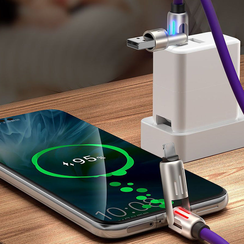 🔥 Câble de charge USB 4-en-1 mFish charge rapide MAX 240W