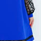 💖👗Robe patchwork à col rond pour femme