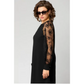 🔥50% de réduction saisonnière🔥Robe patchwork en dentelle à encolure ronde et manches longues