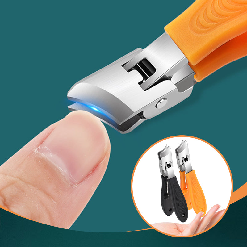✂️Coupe-ongles incliné à large ouverture de mâchoire et anti-éclaboussures